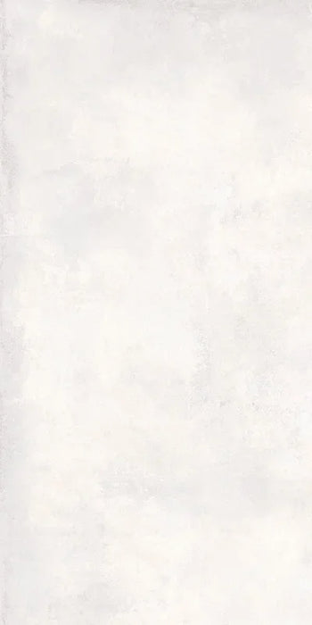 Dettaglio piastrella per pavimento in gres porcellanato effetto cemento nuvolato della collezione Cementart di Alfalux, formato 60x120 rettficato, colore Bianco