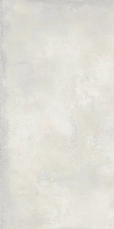 Dettaglio piastrella per pavimento in gres porcellanato effetto cemento nuvolato della collezione Cementart di Alfalux, formato 60x120 rettficato, colore Perla