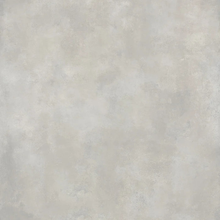 Dettaglio piastrella per pavimento in gres porcellanato effetto cemento nuvolato della collezione Cementart di Alfalux, formato 120x120 rettficato, colore Fumo