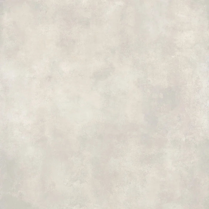 Dettaglio piastrella per pavimento in gres porcellanato effetto cemento nuvolato della collezione Cementart di Alfalux, formato 120x120 rettficato, colore Greige