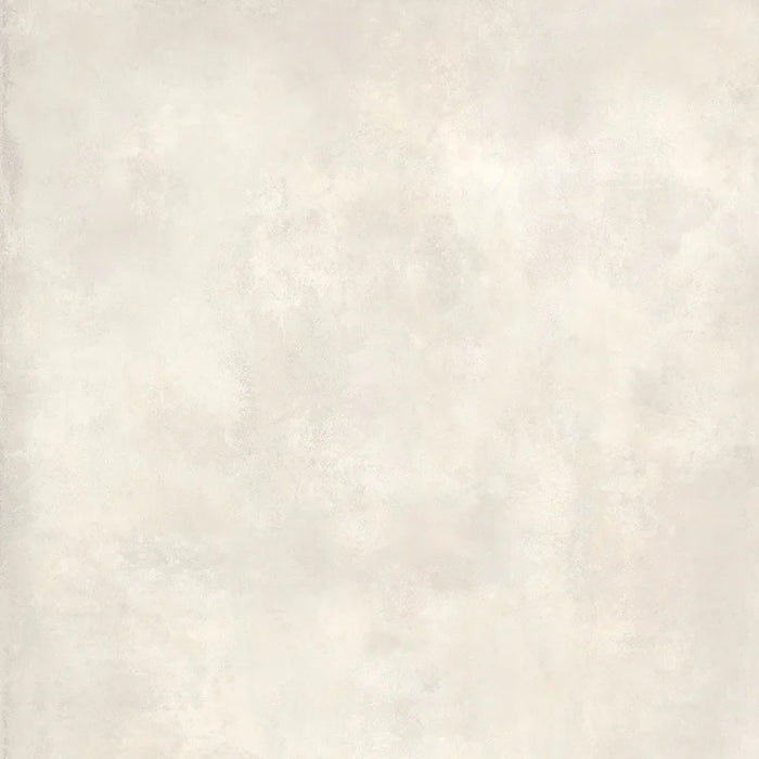 Dettaglio piastrella per pavimento in gres porcellanato effetto cemento nuvolato della collezione Cementart di Alfalux, formato 120x120 rettficato, colore Sabbia