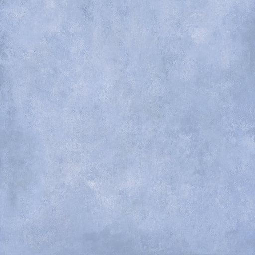 Dettaglio piastrella per pavimento in gres porcellanato effetto cemento nuvolato della collezione Cementart di Alfalux, formato 120x120 rettficato, colore Cielo