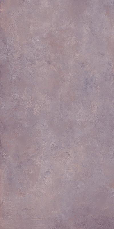 Dettaglio piastrella per pavimento in gres porcellanato effetto cemento nuvolato della collezione Cementart di Alfalux, formato 60x120 rettficato, colore Ibisco