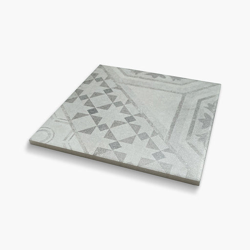 Foto piastrella per pavimento e rivestimento in gres porcellanato effetto cementina dai colori vintage opaca. Collezione Cementine di Ceramica Valsecchia, formato 20x20, 1 Black & White