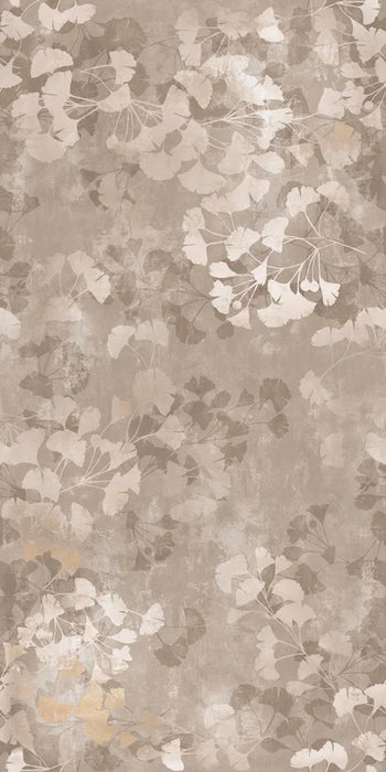 Piastrella per rivestimenti in gres porcellanato effetto carta da parati Decoro Ginkgo della collezione Clay di Herberia Ceramiche in formato 60x120