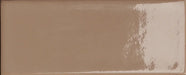 Dettaglio Piastrella da rivestimento in gres serie Cosmo di 41zero42, effetto mattoncino lucido, formato 6x15 cm, Colore Brick Lux Cotto
