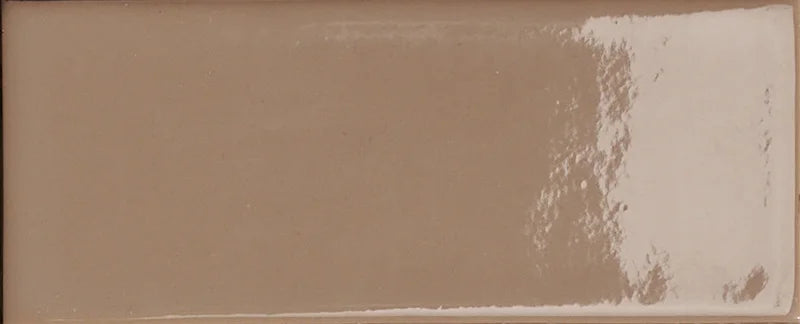 Dettaglio Piastrella da rivestimento in gres serie Cosmo di 41zero42, effetto mattoncino lucido, formato 6x15 cm, Colore Brick Lux Cotto