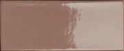 Dettaglio Piastrella da rivestimento in gres serie Cosmo di 41zero42, effetto mattoncino lucido, formato 6x15 cm, Colore Brick Lux Cotto