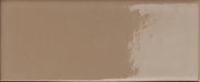 Dettaglio Piastrella da rivestimento in gres serie Cosmo di 41zero42, effetto mattoncino lucido, formato 6x15 cm, Colore Brick Lux Cotto