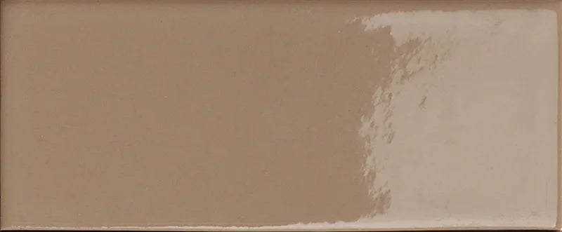 Dettaglio Piastrella da rivestimento in gres serie Cosmo di 41zero42, effetto mattoncino lucido, formato 6x15 cm, Colore Brick Lux Cotto