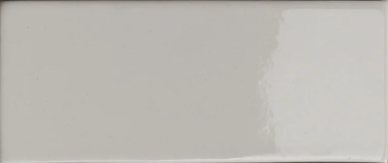 Dettaglio Piastrella da rivestimento in gres serie Cosmo di 41zero42, effetto mattoncino lucido, formato 6x15 cm, Colore Brick Lux Grigio