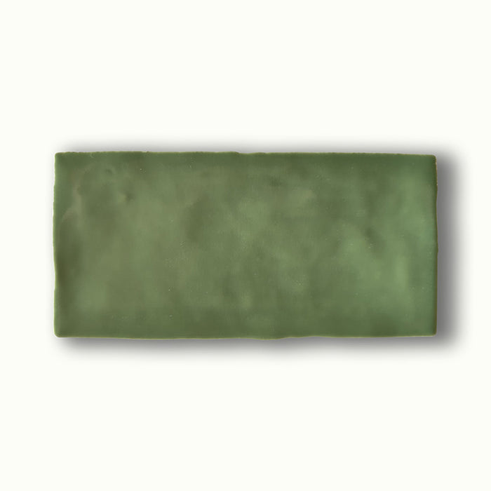 Foto del mattoncino della collezione Crayon nella colorazione Spring Green Matt di Self Style by Keradom.