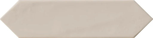 Dettaglio piastrella per rivestimento ceramico effetto mattoncino lucido, formato losanghina 7,5x30 cm della collezione Crayons, colore Ivory di Ceramica Settecento