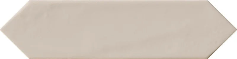 Dettaglio piastrella per rivestimento ceramico effetto mattoncino lucido, formato losanghina 7,5x30 cm della collezione Crayons, colore Ivory di Ceramica Settecento
