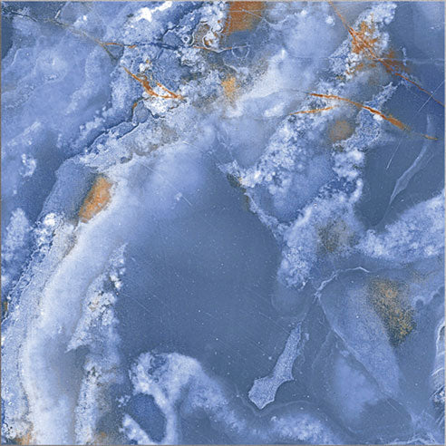 Dettaglio piastrella per pavimento e rivestimento in gres porcellanato effetto pietra spaziale. Collezione Swimming Pool di Ceramica Valsecchia, formato 15x15, Cross Blue