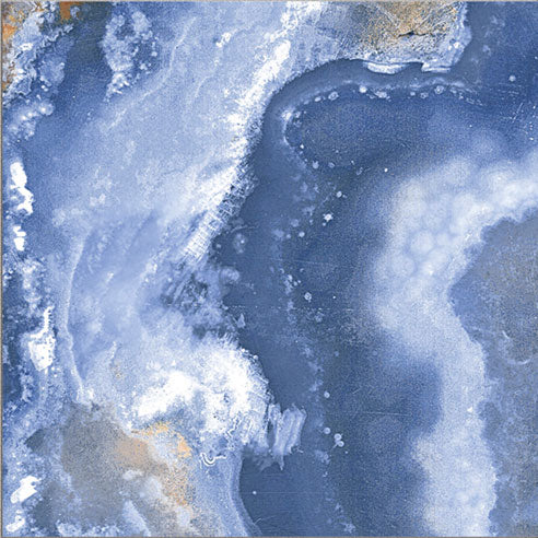 Dettaglio piastrella per pavimento e rivestimento in gres porcellanato effetto pietra spaziale. Collezione Swimming Pool di Ceramica Valsecchia, formato 15x15, Cross Blue