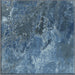 Dettaglio piastrella per pavimento e rivestimento in gres porcellanato effetto pietra spaziale. Collezione Swimming Pool di Ceramica Valsecchia, formato 15x15, Crystal Blu