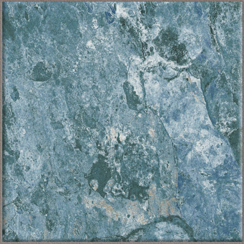 Dettaglio piastrella per pavimento e rivestimento in gres porcellanato effetto pietra spaziale. Collezione Swimming Pool di Ceramica Valsecchia, formato 15x15, Crystal Emerald