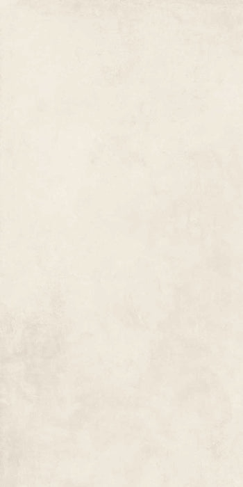 Piastrella per pavimenti esterni in gres effetto cemento della collezione Moov Up di ceramiche Keope, formato 60x120 cm, colore White