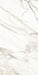 Dettaglio piastrella per pavimenti e rivestimenti in gres porcellanato effetto marmo bianco della collezione Versilia di Ceramiche Keope, formato 60x120, colore Borghini White 