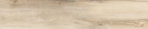 Piastrella per pavimento e rivestimento in gres porcellanato effetto legno naturale dal carattere rustico della collezione Daring di Ceramica Rondine, formato 24x120 cm, colore Ecrù