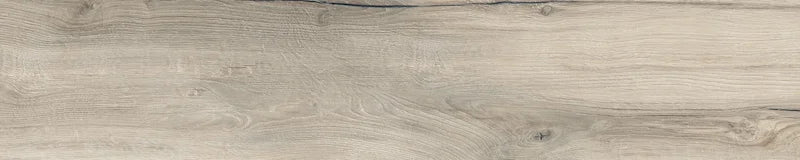 Piastrella per pavimento per esterni in gres porcellanato effetto legno naturale dal carattere rustico della collezione Daring di Ceramica Rondine, formato 24x120 cm, colore Greige