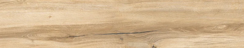 Piastrella per pavimento e rivestimento in gres porcellanato effetto legno naturale dal carattere rustico della collezione Daring di Ceramica Rondine, formato 24x120 cm, colore Honey