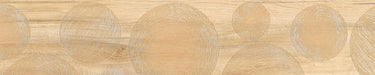 Piastrella per pavimento e rivestimento in gres porcellanato effetto legno naturale dal carattere rustico della collezione Daring di Ceramica Rondine, formato 24x120 cm, colore Infinity Honey
