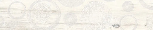 Piastrella per pavimento e rivestimento in gres porcellanato effetto legno naturale dal carattere rustico della collezione Daring di Ceramica Rondine, formato 24x120 cm, colore Infinity Ivory