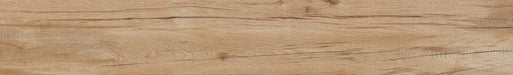Piastrella per pavimento e rivestimento in gres porcellanato effetto legno naturale dal carattere rustico della collezione Daring di Ceramica Rondine, formato 24x150 cm, colore Nut
