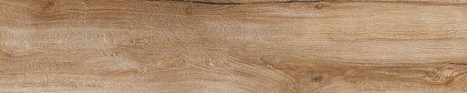 Piastrella per pavimento e rivestimento in gres porcellanato effetto legno naturale dal carattere rustico della collezione Daring di Ceramica Rondine, formato 24x120 cm, colore Nut