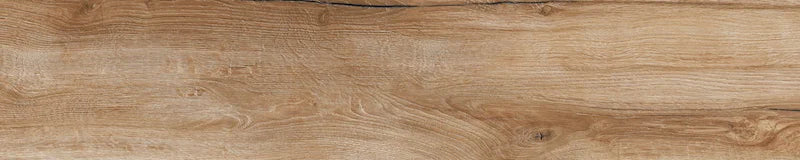 Piastrella per pavimento e rivestimento in gres porcellanato effetto legno naturale dal carattere rustico della collezione Daring di Ceramica Rondine, formato 24x120 cm, colore Nut