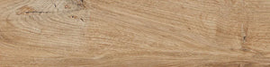Piastrella per pavimento per esterni in gres porcellanato effetto legno naturale dal carattere rustico della collezione Daring di Ceramica Rondine, formato 15x61 cm, colore Nut