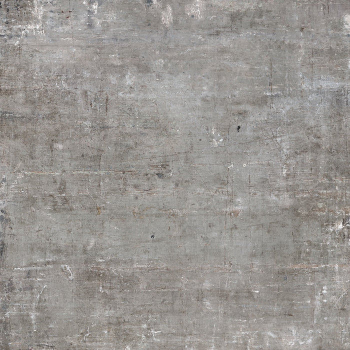 Piastrella per pavimento e rivestimento in gres porcellanato effetto cemento Lucido 120x120 cm della collezione Murales, colore Dark di Ceramica Rondine.