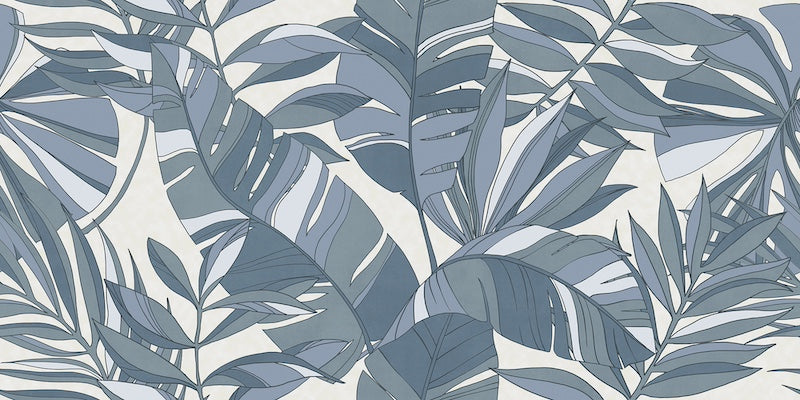 Rivestimento ceramico 60x120 cm della collezione Ludo, colore Decoro Tropicale di Ceramica Rondine.