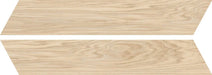Dettaglio piastrella da pavimento in gres porcellanato effetto legno rustico, serie Dream di Ceramica Rondine, colore Havana Chevron 7.5x40.7 