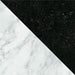 Dettaglio Piastrella da pavimento e rivestimento in gres serie Dandy di 41zero42, effetto marmo intarsiato opaco, formato 18x18 cm, Colore Flag Black/White