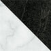Dettaglio Piastrella da pavimento e rivestimento in gres serie Dandy di 41zero42, effetto marmo intarsiato opaco, formato 18x18 cm, Colore Flag Black/White