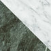 Dettaglio Piastrella da pavimento e rivestimento in gres serie Dandy di 41zero42, effetto marmo intarsiato opaco, formato 18x18 cm, Colore Flag White/Green