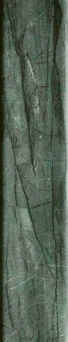 Dettaglio Piastrella da rivestimento in pasta bianca serie Dandy di 41zero42, effetto mattoncino in marmo opaco, formato 5x25 cm, Colore Green