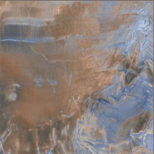 Dettaglio piastrella per pavimento e rivestimento in gres porcellanato effetto pietra spaziale. Collezione Swimming Pool di Ceramica Valsecchia, formato 15x15, Deep Blue