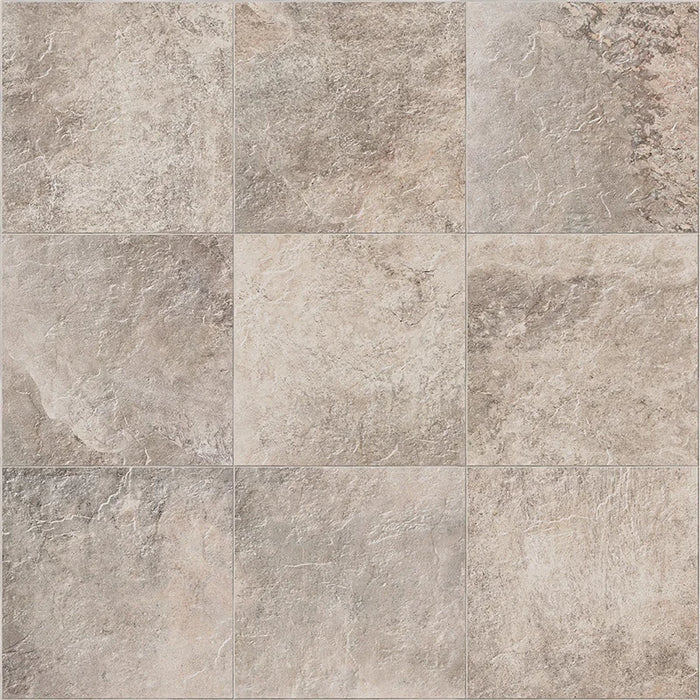 Dettaglio piastrella in gres porcellanato effetto pietra naturale della Collezione Des Alpes di Ceramica Settecento, colore Beige 47,8x47,8