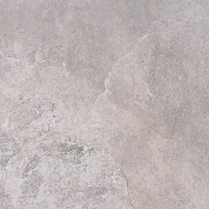 Dettaglio piastrella in gres porcellanato effetto pietra naturale della Collezione Des Alpes di Ceramica Settecento, colore Bianco 47,8x47,8