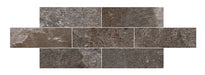 Dettaglio piastrella in gres porcellanato effetto pietra naturale della Collezione Des Alpes di Ceramica Settecento, colore Grigio 7.7x23.6
