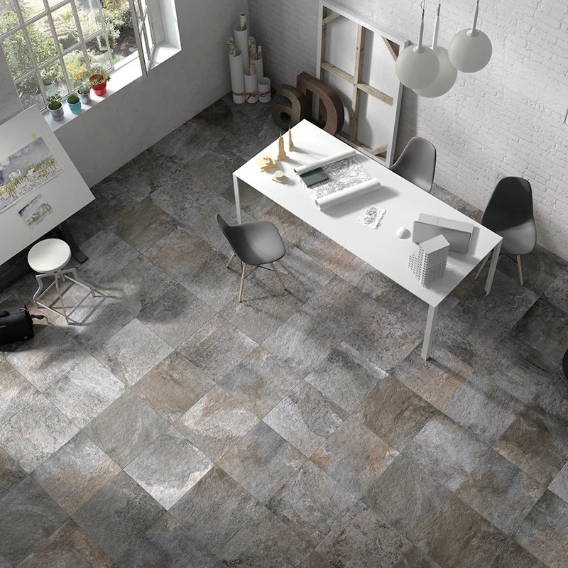 Cuscino Serie Alcatraz - Federa 48x48 Cm, Grigio - 2