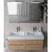 ambientazione mobile sospeso con doppio lavabo easy afrodite di belbagno