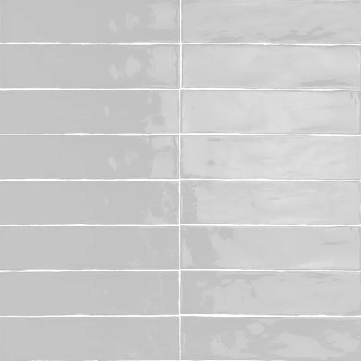 Piastrella ceramica pasta bianca Linea Cenere 7.5x30 Eccentrico, effetto mattoncino lucido.