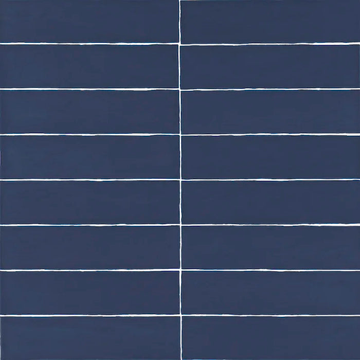 Piastrella ceramica pasta bianca Linea Prussia Matt 7.5x30 Eccentrico, effetto mattoncino opaco.