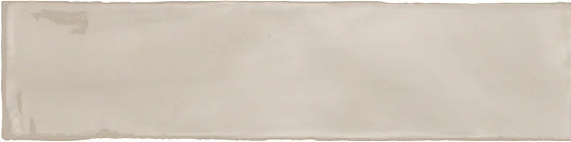 Piastrella ceramica pasta bianca Linea Beige 7.5x30 Eccentrico, effetto mattoncino lucido.