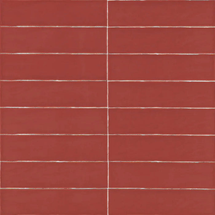 Piastrella ceramica pasta bianca Linea Terracotta Matt 7.5x30 Eccentrico, effetto mattoncino opaco.